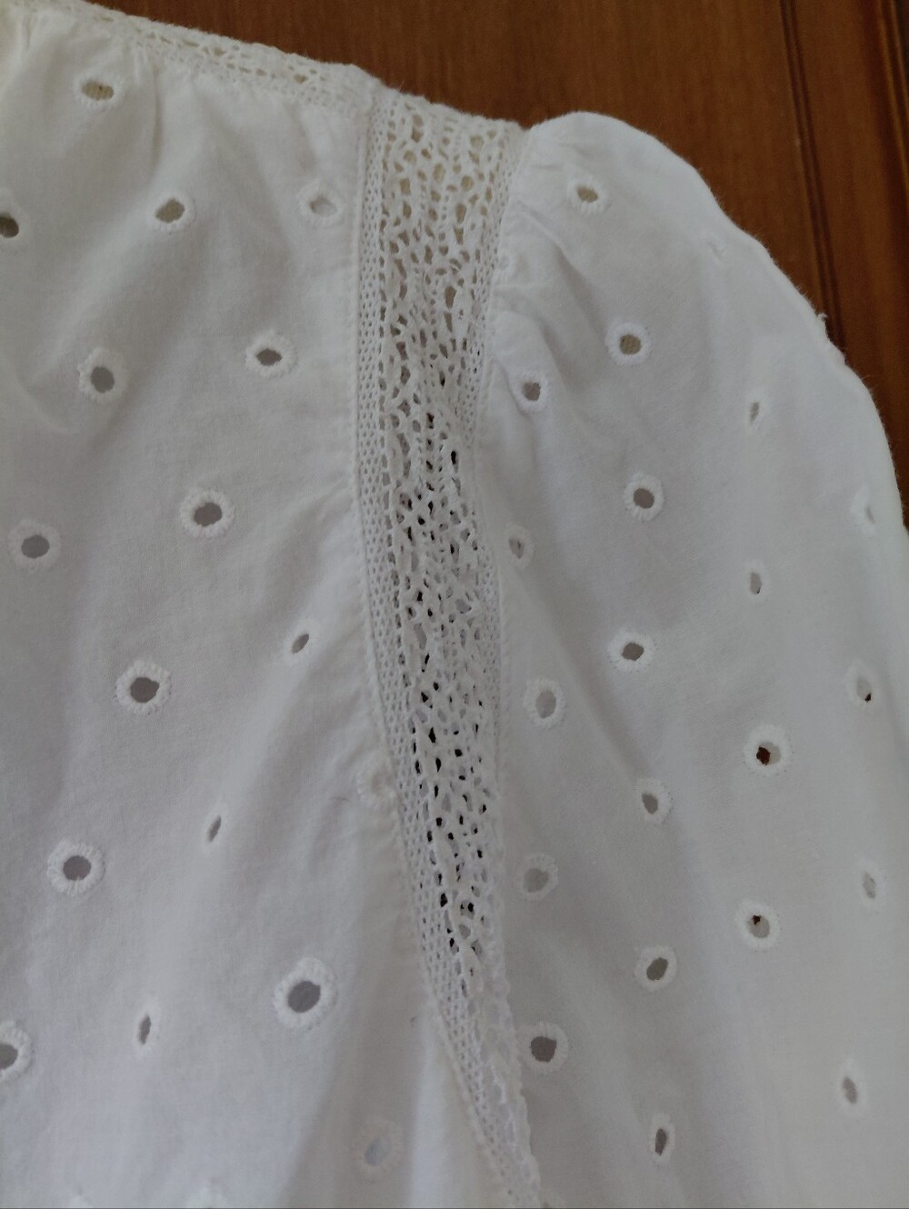 J. Crew Eyelet Button Up Long Sleeve Blouse - Picture 5 of 8